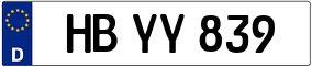 Trailer License Plate